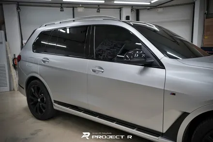 BMW X7 40i 에이버리 사틴실버메탈릭 전체 랩핑, 부천랩핑 프로젝트알 / 부천 원미구 상동