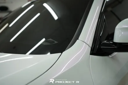 BMW iX3 전체 랩핑 비닐프로그 고광택 글로시 화이트 퍼플 시공 / 프로젝트알 / 부천 원미구 상동