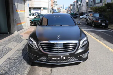 부천 랩핑전문점 벤츠 S63 AMG 전체랩핑 에이버리 사틴블랙 올래핑 후기~ / 부천 원미구 상동