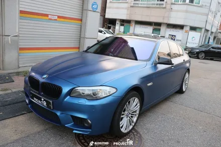 부천랩핑전문점 bmw520d 에이버리 사틴다크블루 전체랩핑 후기 / 부천 원미구 상동