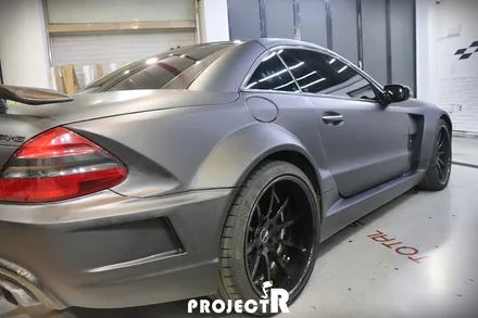 벤츠 SL65 AMG 무광 딥블랙 전체 랩핑으로 새로운 변신 [부천랩핑 프로젝트R] / 부천 원미구 상동