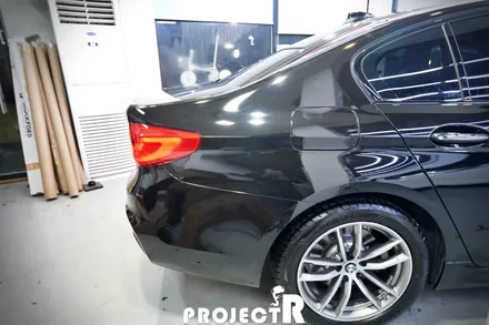 BMW 5시리즈 520d 전체 랩핑, 에이버리 유광블랙 자동차 래핑 by 인천 프로젝트알 / 부천 원미구 상동