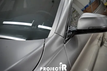 BMW 5시리즈 528i 에이버리 사틴그레이 전체 랩핑, 부천 자동차 래핑 전문 프로젝트R / 부천 원미구 상동