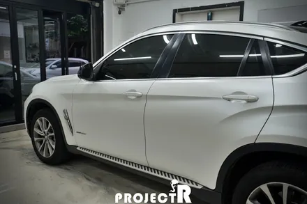 인천 자동차 랩핑, BMW X6 에이버리 사틴 화이트 펄 전체 랩핑 시공기 by 프로젝트알 / 부천 원미구 상동