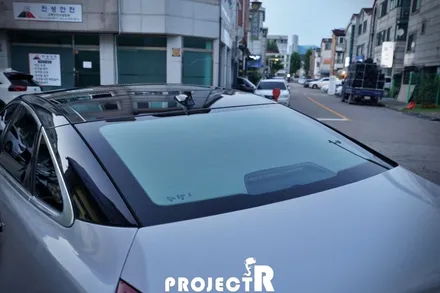 재규어 XJ 글라스틴트 선셋 윈도 틴팅, 열차단 썬팅 재시공기 by 부천 상동 프로젝트알 / 부천 원미구 상동