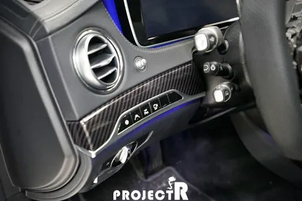 벤츠 S클래스 신형 63AMG 개조 차량 유광 화이트펄 부분 랩핑, 실내 카본 포인트 래핑 by 프로젝트알 / 부천 원미구 상동