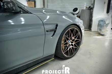 BMW 4시리즈 컨버터블 에이버리 락그레이 전체 랩핑 + 앞범퍼 PPF 작업 by 프로젝트알 / 부천 원미구 상동