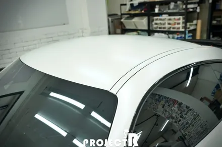 부천 랩핑 프로젝트알, 벤츠 AMG GT 에이버리 사틴 화이트 펄 전체 랩핑 / 부천 원미구 상동