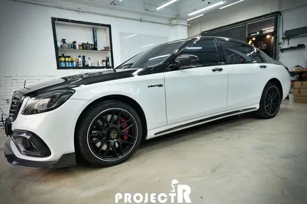 벤츠 S63 AMG 투톤 전체 랩핑, 부천 수입차 랩핑 전문 프로젝트알 / 부천 원미구 상동