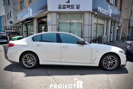 BMW 5시리즈 열차단 썬팅, 520d 글라스틴트 선셋 윈도 틴팅 재작업, 부천썬팅 프로젝트알 / 부천 원미구 상동