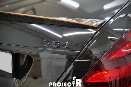 벤츠 S63 AMG 전체 랩핑, 에이버리 유광블랙 시공기, 부천 자동차 래핑 전문 프로젝트R / 부천 원미구 상동