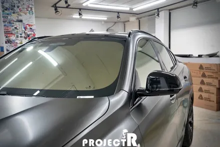 BMW X6 전체 랩핑 3M 사틴골드더스트블랙, 크롬 죽이기 시공, 부천 프로젝트알 / 부천 원미구 상동