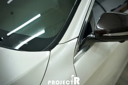 벤츠 S클래스 전체 랩핑, S63 AMG 유광 화이트 자동차 랩핑, 부천 상동 프로젝트알 / 부천 원미구 상동
