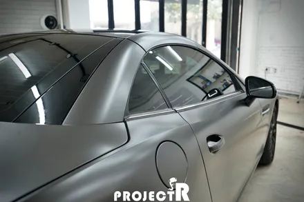 벤츠 SLK 350 전체 랩핑, 에이버리 사틴 바솔트 메탈릭  시공 in 부천 프로젝트알 / 부천 원미구 상동