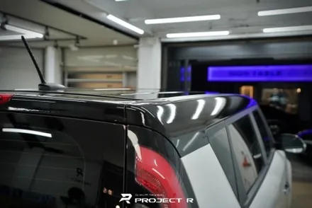 부천랩핑 기아 쏘울 루프스킨 시공, 사이드미러 부분 포인트 랩핑 in 프로젝트알 / 부천 원미구 상동