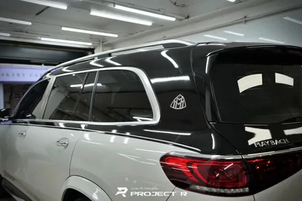 벤츠 마이바흐 GLS600 듀오톤 투톤랩핑, 상단 3M2080 유광블랙 시공, 부천랩핑 프로젝트알 / 부천 원미구 상동