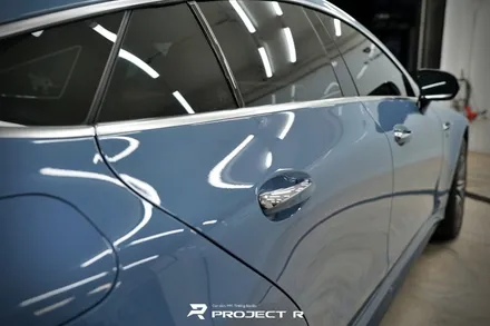 벤츠 AMG GT43 전체 랩핑, 비닐프로그 고광택 차이나블루, 부천랩핑 프로젝트알 / 부천 원미구 상동