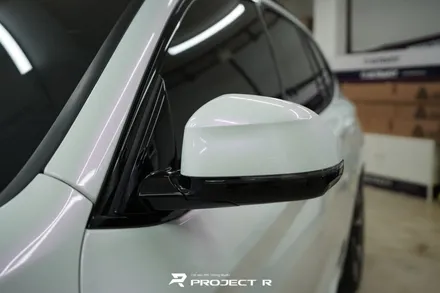 BMW iX3 전체 랩핑 비닐프로그 고광택 글로시 화이트 퍼플 시공 / 프로젝트알 / 부천 원미구 상동