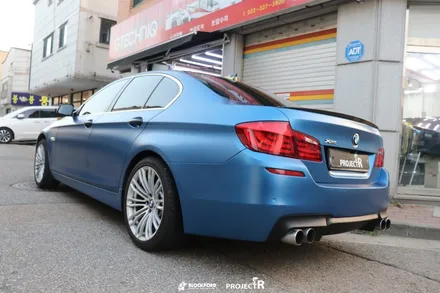 부천랩핑전문점 bmw520d 에이버리 사틴다크블루 전체랩핑 후기 / 부천 원미구 상동