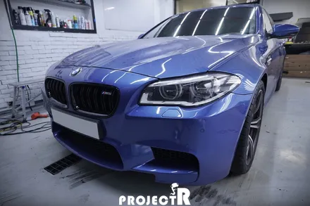 BMW M5 크롬 죽이기 부분 포인트 랩핑, 부천 상동 자동차 래핑 전문 프로젝트R / 부천 원미구 상동