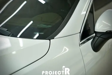 포르쉐 카이엔 전체 랩핑 재시공, 3M 화이트 골드 스파클 자동차 래핑, 부천 프로젝트알 / 부천 원미구 상동