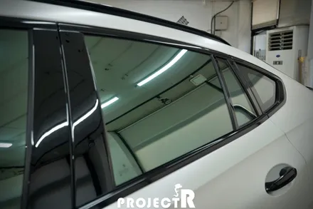 BMW X6 에이버리 사틴 화이트펄 전체 랩핑, 크롬죽이기 / 부천랩핑 프로젝트알 / 부천 원미구 상동