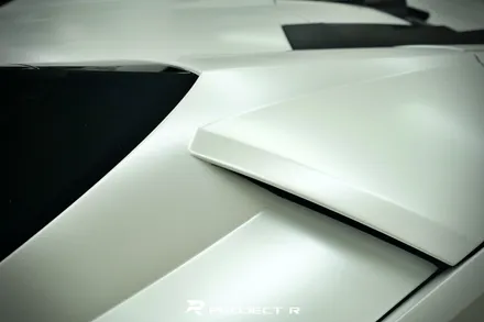람보르기니 우라칸 전체 랩핑, 에이버리 사틴 화이트펄 시공, 부천랩핑 프로젝트알 / 부천 원미구 상동