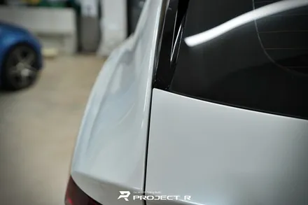 부천랩핑, 제네시스 GV80 비닐프로그 유광 화이트펄 전체 랩핑 시공 in 프로젝트알 / 부천 원미구 상동