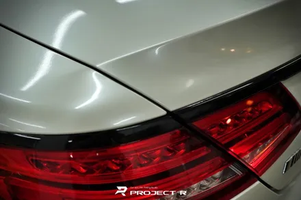 벤츠 S63 AMG 쿠페 에이버리 화이트펄 전체랩핑, 크롬죽이기 시공, 부천랩핑 프로젝트알 / 부천 원미구 상동
