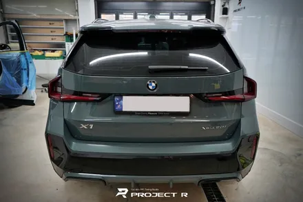 BMW X1 크롬죽이기, 유광블랙 부분 포인트 랩핑, 부천 상동 자동차 랩핑 / 부천 원미구 상동