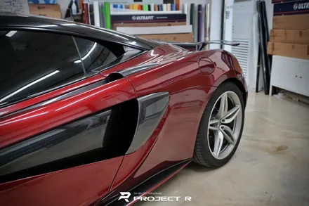 맥라렌 570S 비닐프로그 메탈릭 루푸스 레드 전체 랩핑 시공, 부천 자동차랩핑 프로젝트알 / 부천 원미구 상동