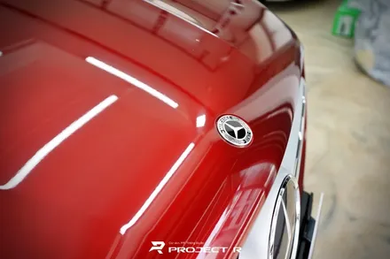 벤츠 GLC 300e 쿠페 전체 랩핑, 비닐프로그 고광택 루퍼스 레드, 부천랩핑 프로젝트알 / 부천 원미구 상동