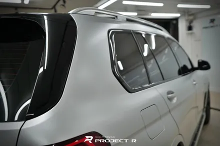 BMW X7 40i 에이버리 사틴실버메탈릭 전체 랩핑, 부천랩핑 프로젝트알 / 부천 원미구 상동