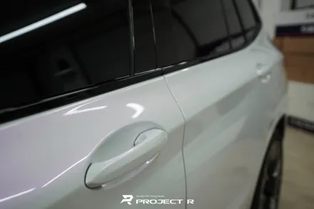BMW iX3 전체 랩핑 비닐프로그 고광택 글로시 화이트 퍼플 시공 / 프로젝트알 / 부천 원미구 상동
