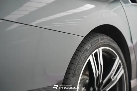 부천 랩핑, BMW 7시리즈 i7 뒷범퍼 사고 오토벨벳 리페어블랙 재시공 / 부천 원미구 상동
