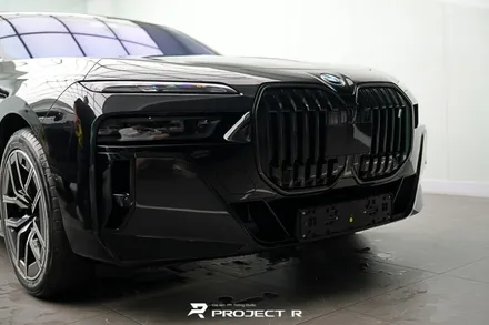 BMW i7 신차패키지 글라스틴트 슈어X 열차단 썬팅 및 크롬죽이기 생활보호PPF, 부천 프로젝트알 / 부천 원미구 상동