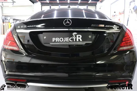 부천 랩핑전문점 벤츠 S63 amg 전체랩핑 3m1080 골드 펄gloss white gold sparkle / 부천 원미구 상동