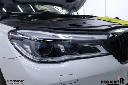 상동랩핑 전문점 BMW 730Ld 라이트필름과 크롬죽이기 포인트랩핑 / 부천 원미구 상동
