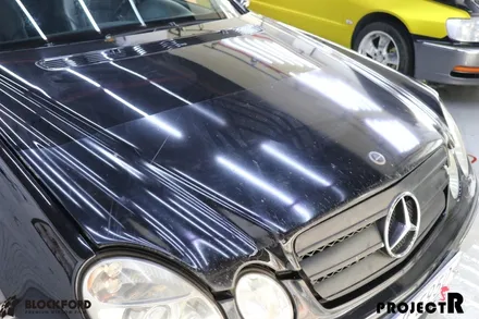 벤츠 w211 E55 AMG 본넷 휀다 PPF 제거하다 / 부천 원미구 상동
