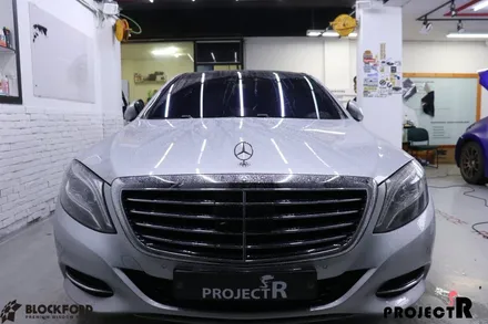 부천랩핑전문점 벤츠 W222 S500 실버바디에서 유광화이트로 전체랩핑 해보자 / 부천 원미구 상동