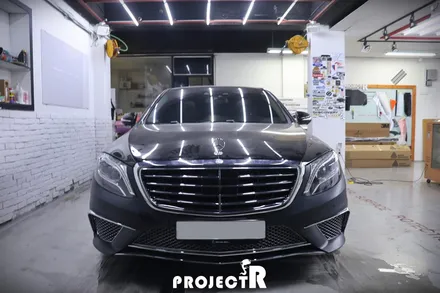 벤츠 S클래스 전체 랩핑, W222 S550 에이버리 유광 화이트 풀 랩핑 by 프로젝트R / 부천 원미구 상동