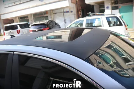 쉐보레 말리부 루프스킨, 에이버리 슈프림 블랙 유광 부분 랩핑 재시공 by 부천 프로젝트R / 부천 원미구 상동