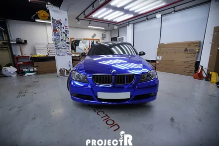 BMW 3시리즈 에이버리 사틴 사파리골드 전체 랩핑 재시공 by 부천 자동차래핑 프로젝트R / 부천 원미구 상동