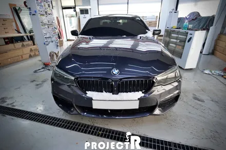BMW 5시리즈 520d 전체랩핑 에이버리 다이아몬드 화이트 시공기 by 인천랩핑 프로젝트R / 부천 원미구 상동