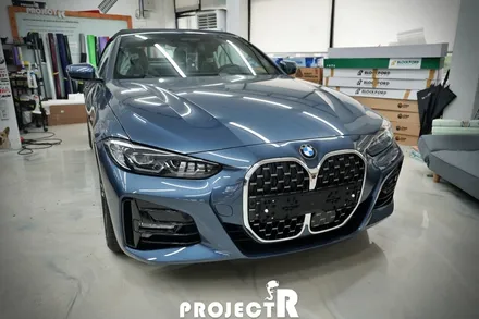 BMW 4시리즈 420i 컨버터블 글라스틴트 선셋 열차단 썬팅(윈도틴팅), 소프트탑 발수코팅, 생활보호 PPF by 부천 프로젝트R / 부천 원미구 상동