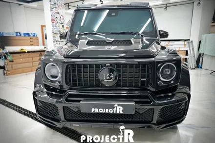 벤츠 지바겐 G63 AMG 브라부스 데칼 카본 부분 포인트 랩핑 by 인천부평 자동차 래핑 전문 프로젝트알 / 부천 원미구 상동