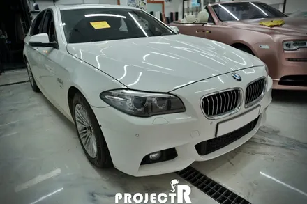 BMW 5시리즈 528i 에이버리 사틴그레이 전체 랩핑, 부천 자동차 래핑 전문 프로젝트R / 부천 원미구 상동