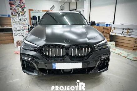 BMW X6 에이버리 사틴블랙 전체 랩핑 사고 부위 부분 래핑 재시공기 by 프로젝트R / 부천 원미구 상동