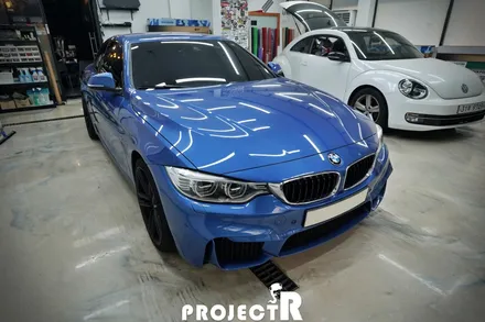 BMW M4 컨버터블 에이버리 락그레이 전체 랩핑, 인천 자동차 래핑 전문점 프로젝트알 / 부천 원미구 상동