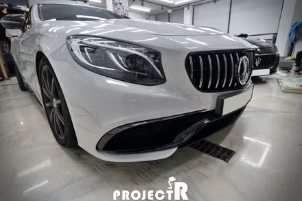 부천 랩핑, 벤츠 S클래스 사고 부분 랩핑, S63 AMG 에이버리 그레이 자동차 래핑 시공기 by 프로젝트R / 부천 원미구 상동